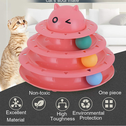 Juguete torre para gatos inquietos